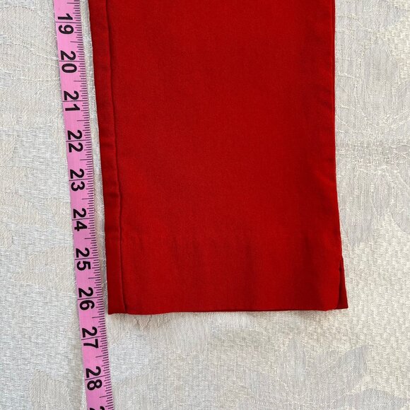 CHICO'S Red Slim Ankle Skinny Casual Pants Slacks Size 4R - Picture 11 of 11